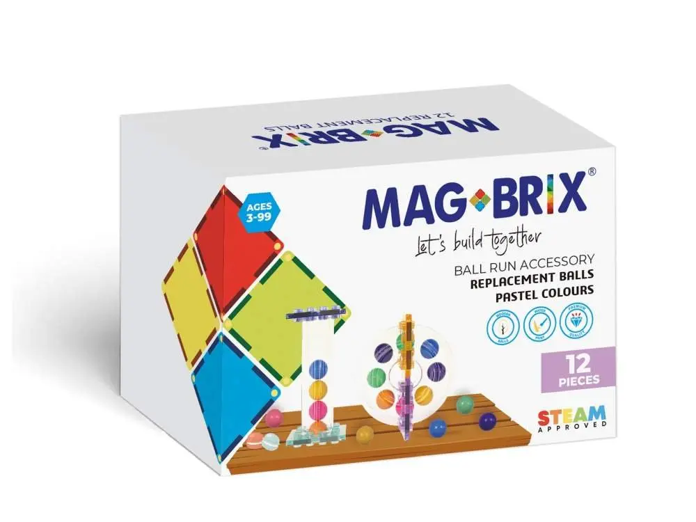 MAGBRIX – náhradní pastelové kuličky 12 ks