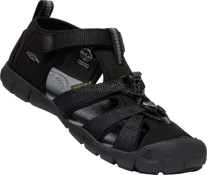 Dětské sandály Keen Seacamp II CNX children black/grey Velikost