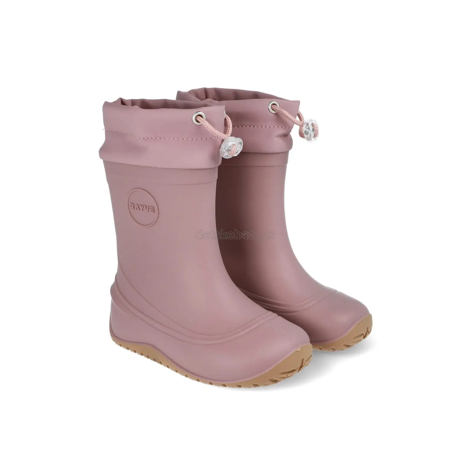 Dětské holinky Bareboo Monsoon Cover Pink/Grey Velikost
