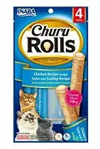 Churu Cat Rolls Chicken wraps Tuna&Scallop cream 4x10g + Množstevní sleva