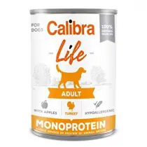 Calibra Dog Life  konz.Adult Turkey with apples 400g + Množstevní sleva
