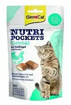 GimCat Nutripockets dentální polštářky pro kočky 60 g
