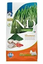 N&D SPIRULINA DOG Adult Mini Herring & Wolfberry 2kg Krátká expirace