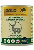 IRONpet Gold Dog konz. Venison Cut Muscle 800g + Množstevní sleva