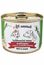 All Animals kočkopes konz. Velikonoční králík+sm. 200g + Množstevní sleva