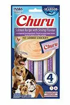 Churu Dog Fish Salmon Recipe with Shrimp Flavour 4x14g + Množstevní sleva