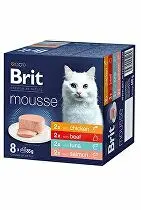Brit Premium Cat by Nature Mousse Multipack, 8x85g + Množstevní sleva