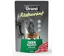 GRAND Dog kapsa Restaurant jelení ragú 300g + Množstevní sleva