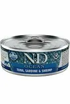 N&D CAT OCEAN Adult Tuna & Sardine & Shrimps 70g + Množstevní sleva