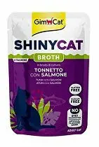 GimCat ShinyCat kapsa tuňák s lososem ve vývaru 70g + Množstevní sleva