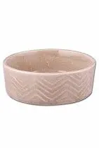 Miska keramická Zig Zag 12cm písková 0,34l