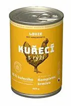 Louie Dog konz. Kuřecí s rýží a prebiotiky 400g + Množstevní sleva