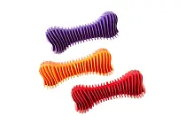 Hračka pes kost dentální  žebrovaná plovací 16cm SP