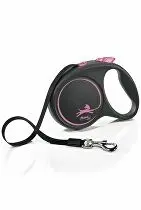 Vodítko Flexi Black Design L pásek 5m/50kg růžová new
