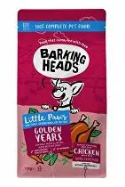 BARKING HEADS Little Paws Golden Years Chicken 1,5kg + zdarma 2 kapsičky 150g