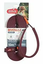 Vodítko pes BIVOUAK ploché,silik.15mm/10m červenáZolux