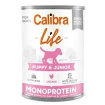 Calibra Dog Life  konz.Puppy&Junior Chicken&rice 400g + Množstevní sleva