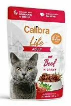 Calibra Cat Life kapsa Adult Beef in gravy 85g + Množstevní sleva