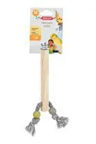 Bidlo pro ptáky dřevěné s lanem M 17cm Zolux