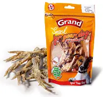 GRAND Dog poch. Suš. Mňamka drůbeží nožička 100g + Množstevní sleva
