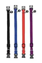 Obojek kočka nylon s rolničkou nastavitelný 32cm mixTR