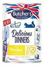 Butcher s Cat Delic.Dinners kuřecí v želé konz. 400g