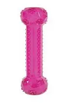 Hračka pes STICK TPR POP kost 25cm růžová Zolux