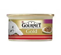 Gourmet Gold konzerva kočka paštika jemná s hovězím 85g