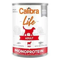 Calibra Dog Life  konz.Adult Beef with carrots 400g + Množstevní sleva