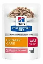 Hill's Fel. PD C/D MultiCare Salmon kapsa 12x85g
