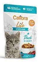 Calibra Cat Life kapsa Sterilised Duck in gravy 85g + Množstevní sleva