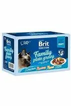 Brit Premium Cat D Fillets in Gravy Family Plate 1020g + Množstevní sleva