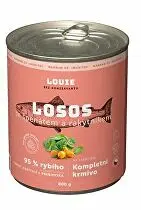 Louie Dog konz. Losos s rakyt.špenátem,prebiotiky 800g + Množstevní sleva
