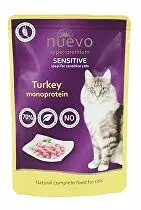 Nuevo kočka kapsa Sensitive Krůtí Monoprotein 85g