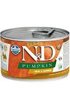 N&D Dog Pumpkin Adult Quail & Pumpkin Mini 140g