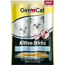 GimCat Sticks Kitten krocan&calcium 3ks + Množstevní sleva