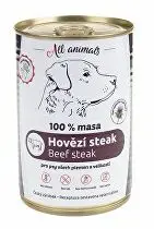 All Animals DOG konzerva Hovězí steak 400g