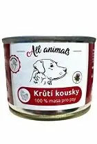 All Animals DOG konz. Krůtí kousky 200g + Množstevní sleva