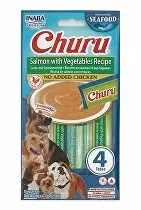 Churu Dog Fish Salmon Recipe with Vegetables 4x14g + Množstevní sleva