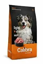Calibra Dog EXPERT+ Adult Light & Sterilised Beef 750g