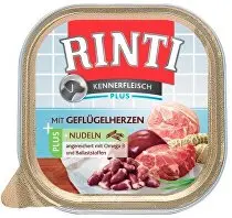 Rinti Dog Kennerfleisch vanička drůbeží srdíčka nudle 300g