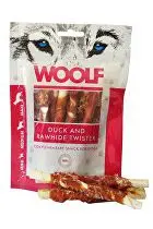 WOOLF Classic poch. Duck and Rawhide Twister 100g + Množstevní sleva