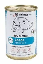 All Animals DOG konzerva Losos mletý 400g