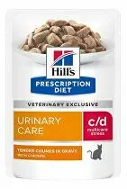 HILL'S Prescription Diet c/d Multicare Stress kuře kapsičky pro kočky 12 x 85 g