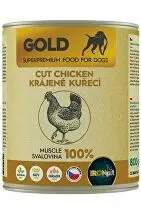 IRONpet Gold Dog konz. Chicken Cut Muscle 800g + Množstevní sleva