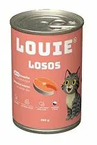 Louie Cat konz. Losos s prebiotiky 400g + Množstevní sleva
