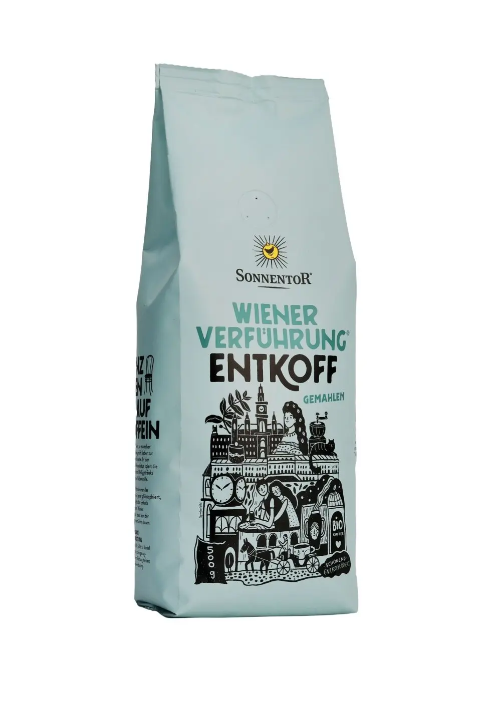 Káva Vídeňské pokušení® bezkofeinová bio, pražená, mletá, 500 g