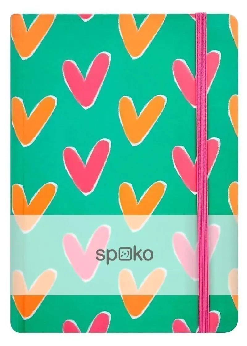 Spoko Zápisník A5 linkovaný 96 stran - Creative - malé srdce