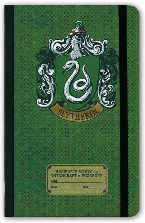 Poznámkový A5 blok Harry Potter: Slytherin (Zmijozel)