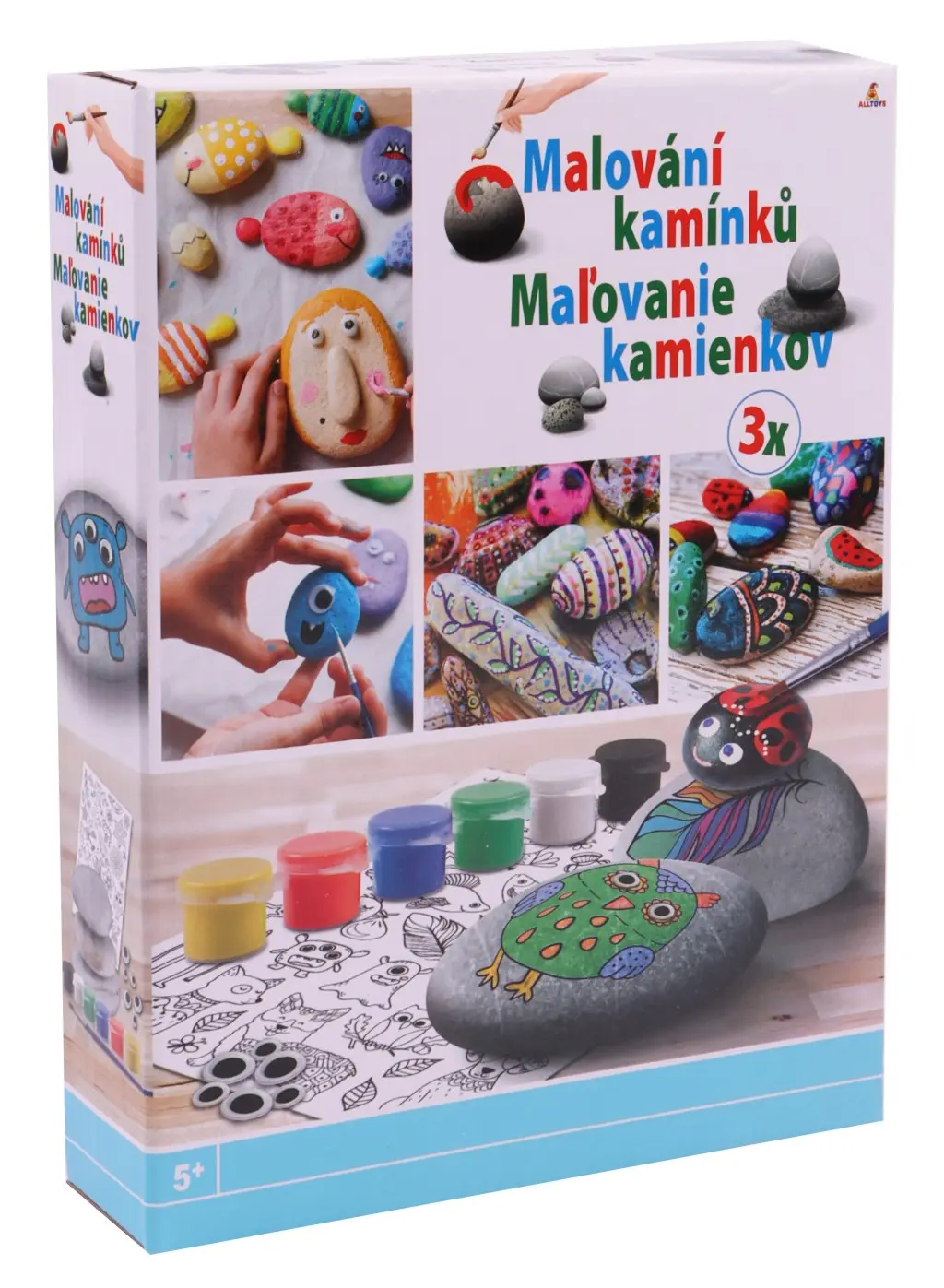 Malování na kamínky se samolepkami - Craft Creative
